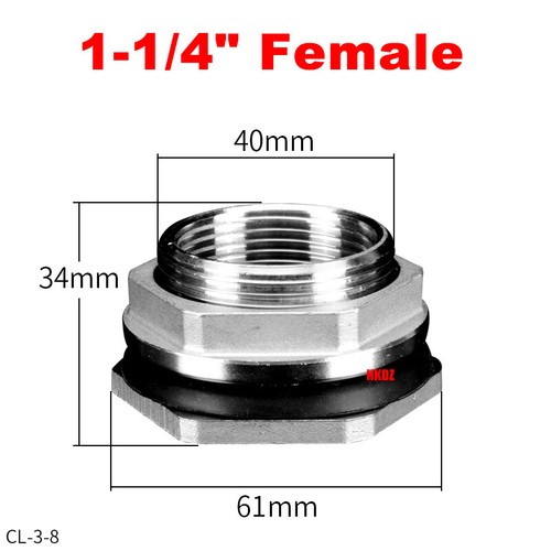 304 stainless steel - stainless, female