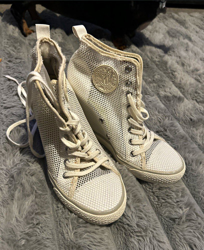 Dkny white high - white,