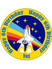 Space Shuttle Cake Toppers