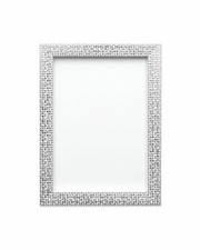 Flat Bright Mirror effect  Mosaic Picture Photo Poster frame A4 A3  Silver