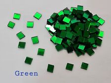 200 Pieces, Colour Glass Mirror Tiles, 14 Different Colours, Size Approx 5 x 5mm