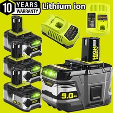 18V Battery For Ryobi One+ Plus P108 Li-ion RB18L50 RB18L40 P104 P107 / Charger