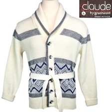 Mens 70s Vintage Shawl Collar