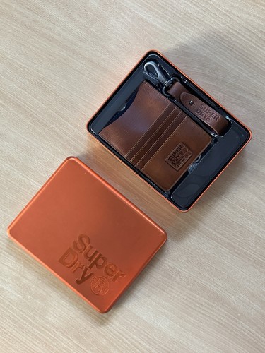 Superdry leather travel wallet - superdry,
