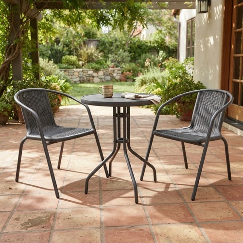 Eden pieces rattan bistro - 3,