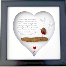 Robin Pebble Art Memorial Gift