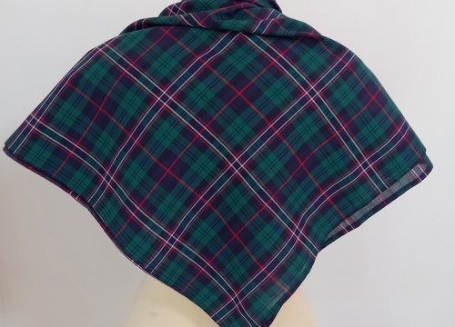 Tartan square cotton scarf - tartan,