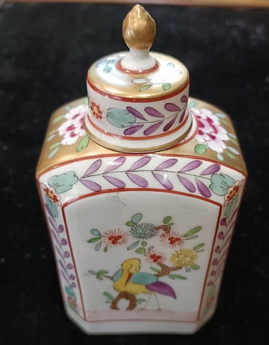Antique dresden tea caddy - dresden,