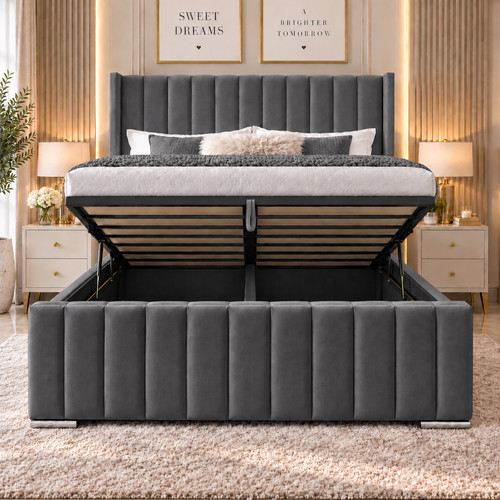 Luxury ottoman storage bed - ottoman,