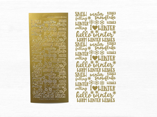 Gold christmas peel off - christmas,