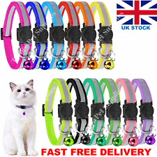 Reflective Safety Quick Release Breakaway Kitten Cat Pet Collar Adjustable Bell