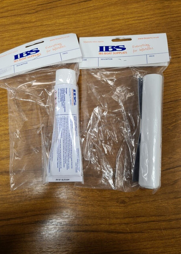 White hypalon repair kit glue - white,