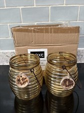 New NEXT 2 X Glass Honeypot Lanterns 