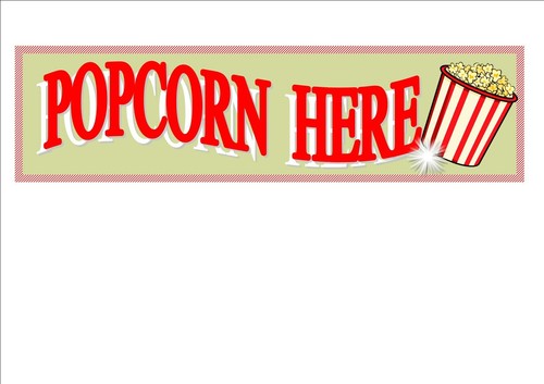 Fairground popcorn sign - popcorn,