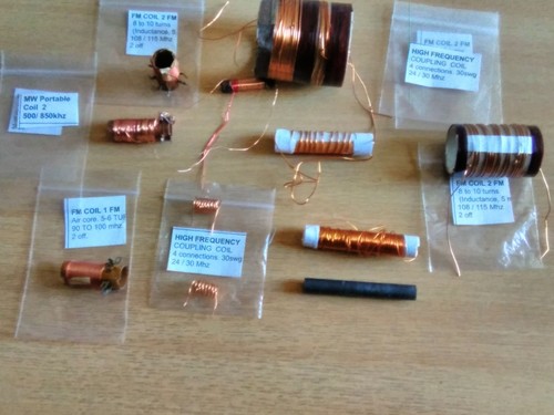 Lot radio coils - lot, of