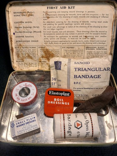 Vintage mid century first aid - vintage,