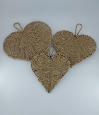 Set Of 3 Woven Rattan Sea