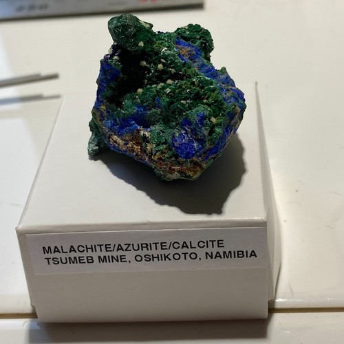 Malachite azurite calcite from - malachite/azurite/calcite,
