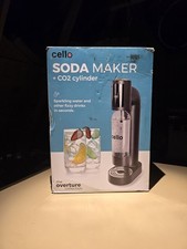 Cello Sparkling Water and Soda Maker 1L Reusable BPA-Free Water Bottle 60L Gas