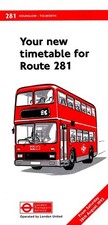Route 281 London Bus Timetable