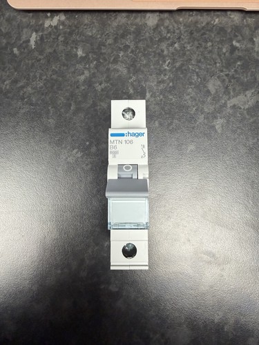 Hager mtn106 single pole type - single,