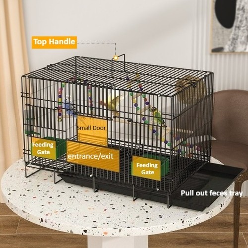 Bird cage large metal - large, for