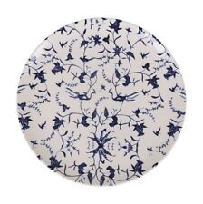 26cm Stoneware dinner plates TUILE blue white SANTA CLARA -BOX OF 4-