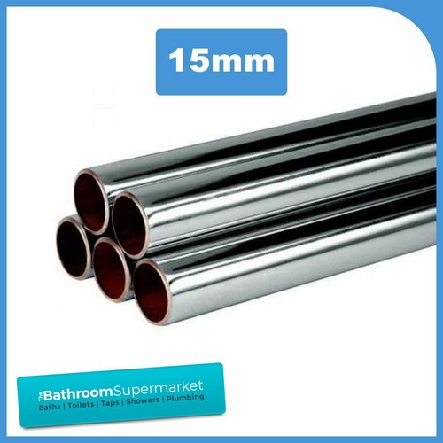 15mm chrome plated pipe - chrome,