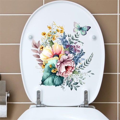 Bathroom toilet lid - lid, stickers