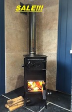 UK seller no 1  Wood burner stove ECO DESGN vintage  with 1 pipe and  2 bends