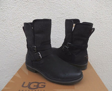 UGG SIMMENS BLACK LEATHER/