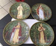 Set 4 X Royal Worcester 1996 William Morris Orchard Collection Plate Seasons Set