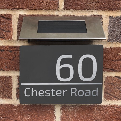 Solar light door sign numbers - solar,