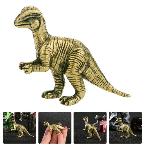 Brass dinosaur sculpture - brass,