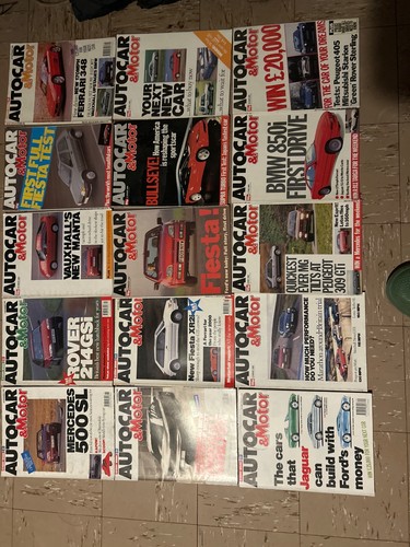 Autocar magazine joblot 1989 - joblot,
