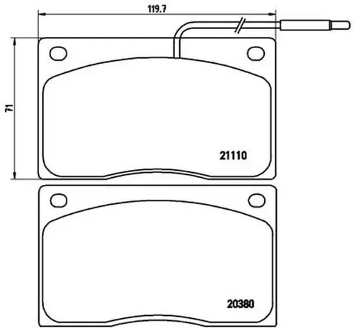Brake pads 012 - pads, 68