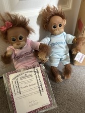 Double Trouble Twin Monkey Dolls Ashton Drake Galleries Vintage