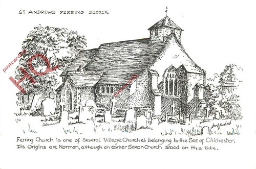 Picture postcard ferring st - picture, ferring,