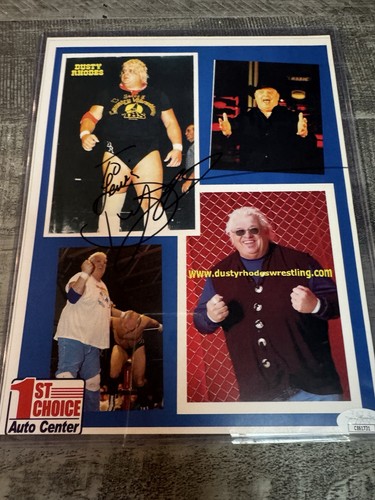 Wwe dusty rhodes autographed - dusty,