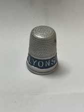 Lyon’s Cakes Advertising Metal Thimble
