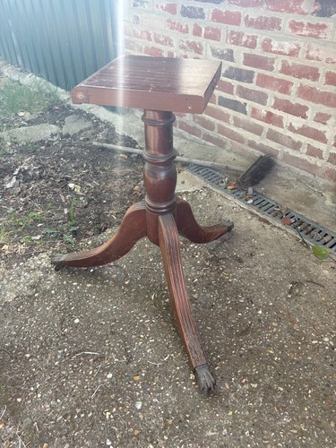 Pedestal table base - pedestal, brown