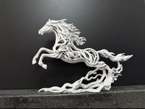 Stone effect horse figure - horse,