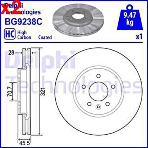 Brake disc delphi fits - brake,