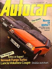 AUTOCAR MAGAZINE 10-DEC-83 -