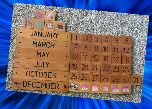 Vintage wooden perpetual - vintage,