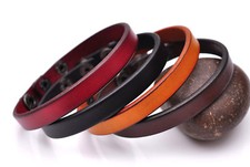 Lot 4PC Classic Fashion Genuine Leather Bracelet Cuff Wristband Single Wrap Men