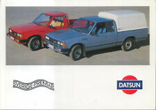 Datsun King Cab Van and Pick up SWEDISH Large Format Advertising Postcard