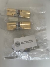 Pair Yale Platinum Keyed Alike Euro Cylinder UPVC Door Lock Anti Snap 3 Star