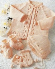 Baby Matinee Coat Bonnet