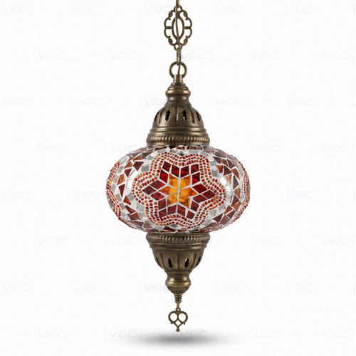 Red turkish mosaic - red,